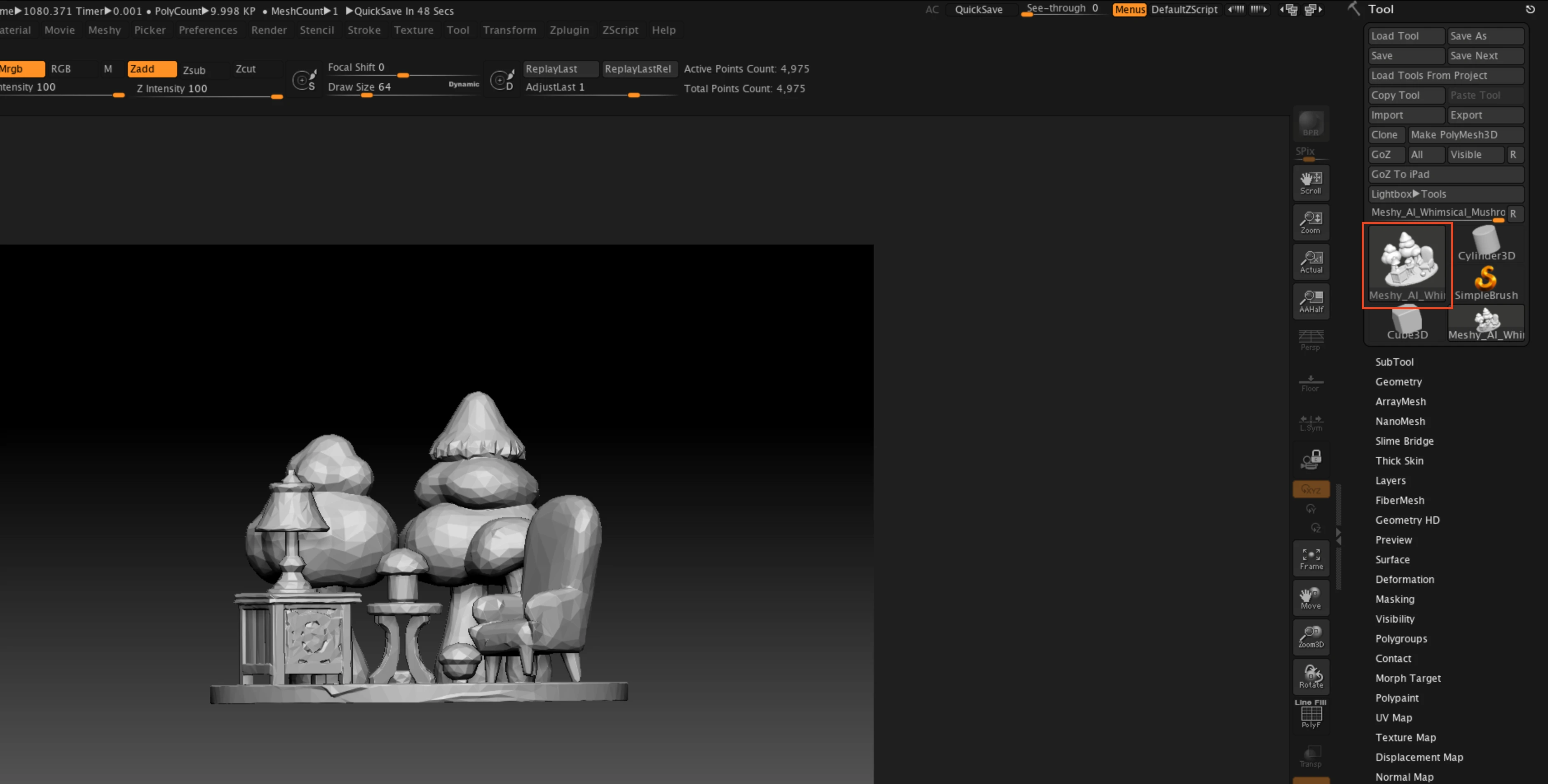 zbrush-plugin-imported-tool