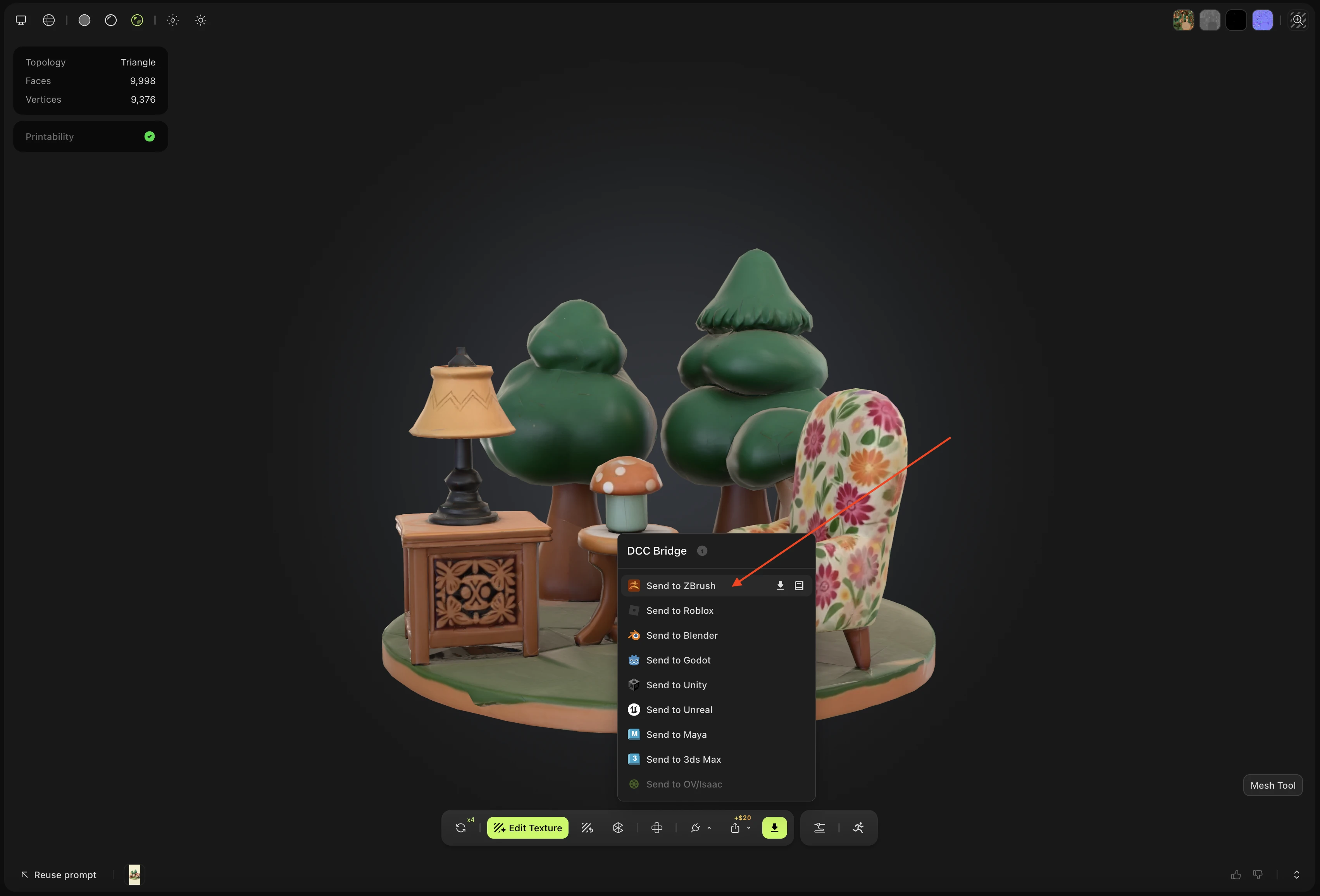 SendToZBrush
