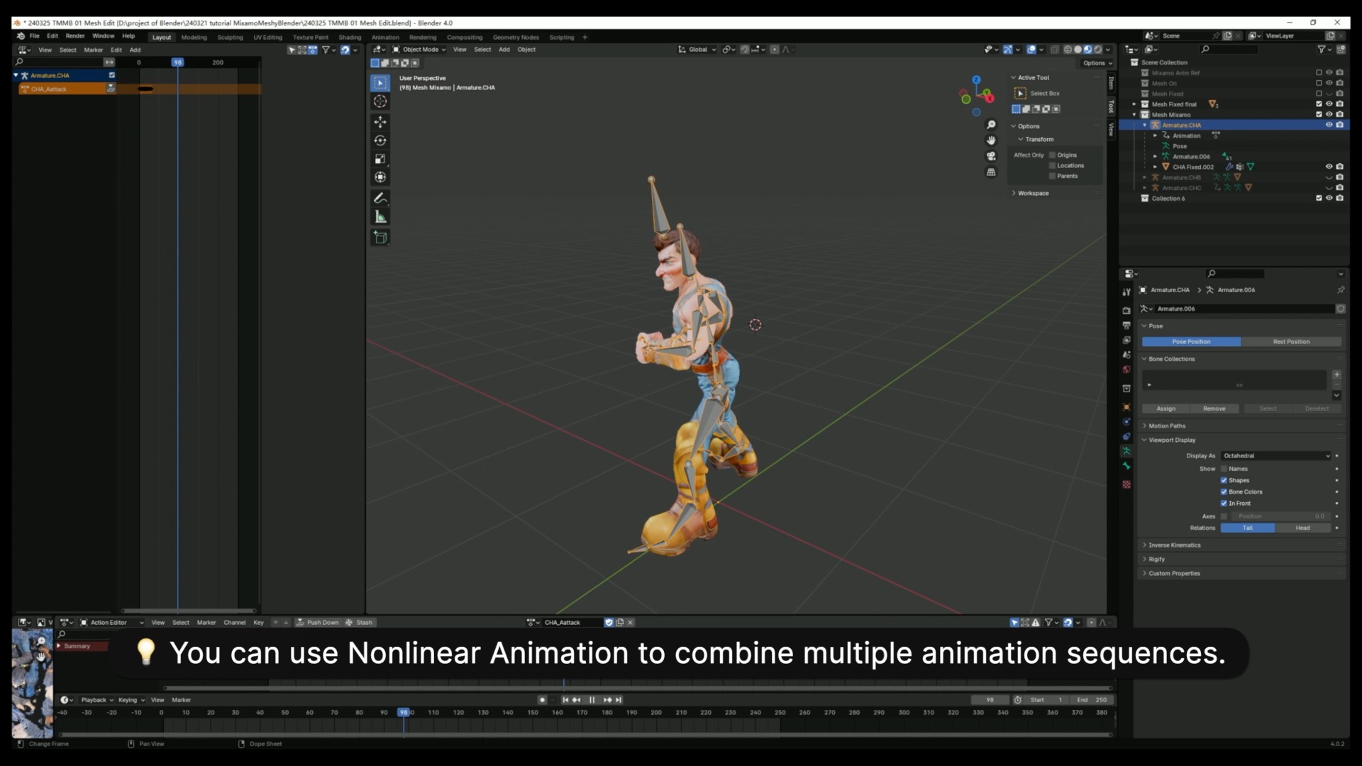 Blenderでアニメーションを作成