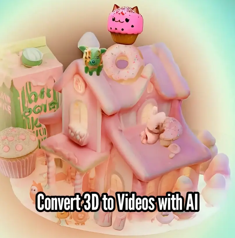 Convert 3D to videos with AI