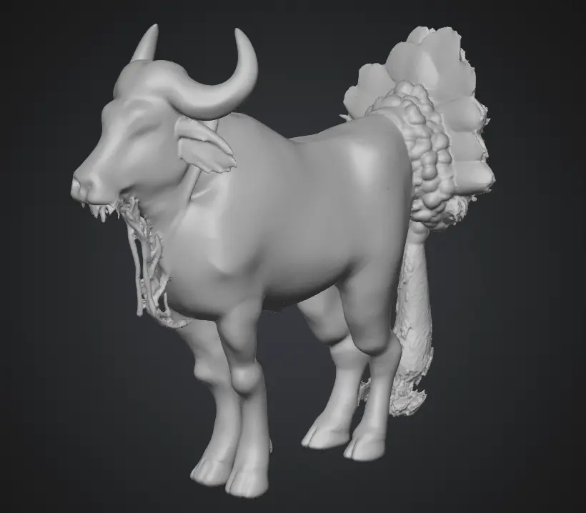 ai-generated-alebrije-buffalo-model