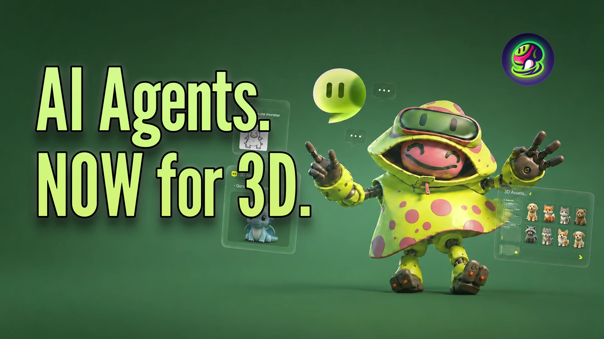 Meshy 3D Agent: Первый в мире AI-агент для создания 3D (Бета)