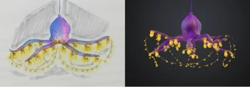 student-drawing-vs-meshy-3d-model