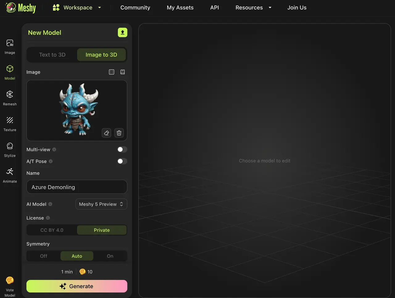 Passo 2 Fazer upload da imagem