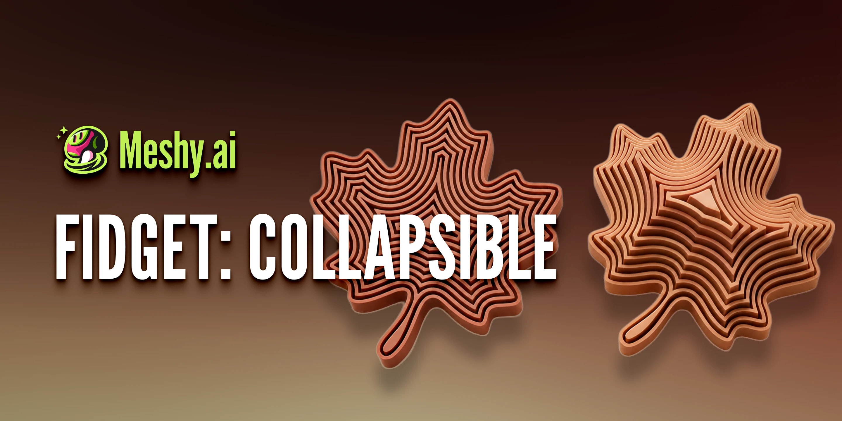 Fidget Tree Collapsible Custom Collapsible Fidget Toy from Your Photo | Meshy AI
