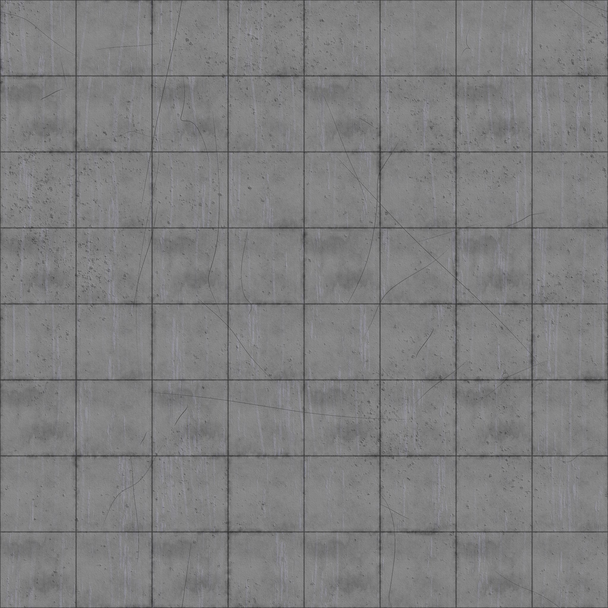 Grid concrete tiles texture — free seamless PBR download | Meshy