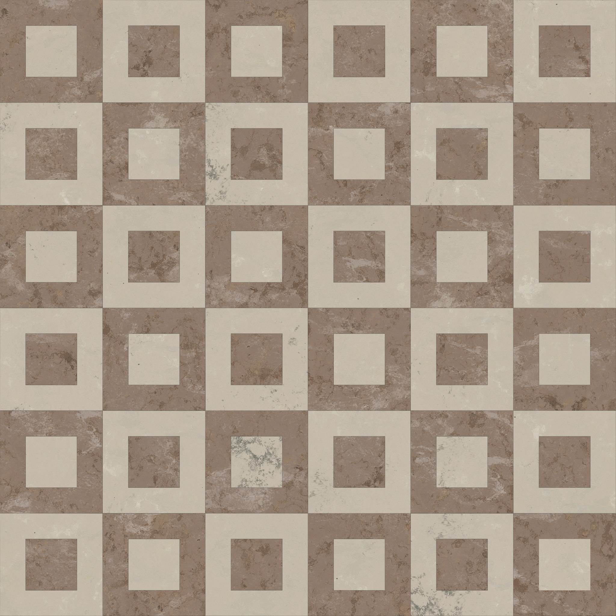Beige and white checkerboard marble tiles texture — free seamless PBR ...