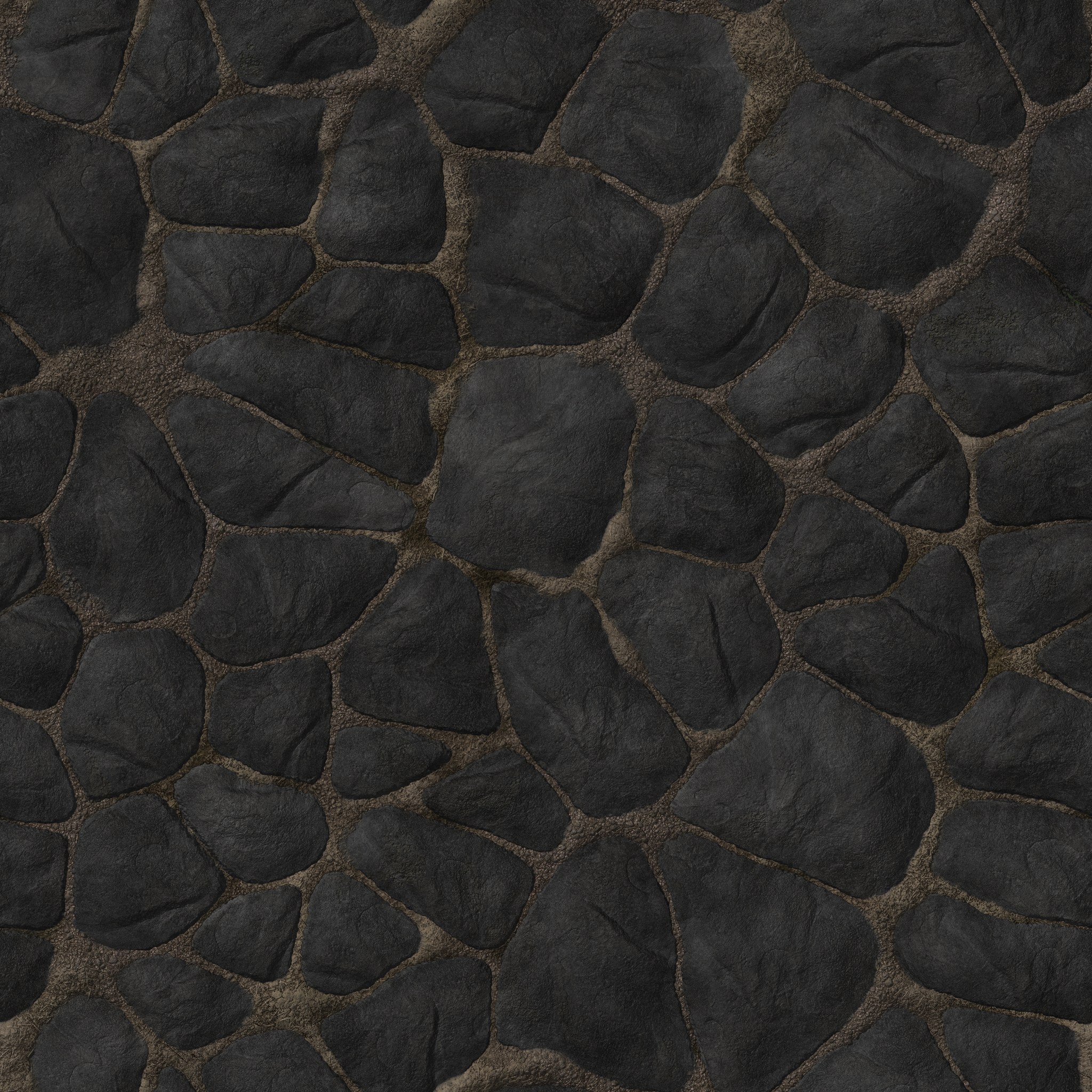 Dark slate flagstone floor texture — free seamless PBR download | Meshy