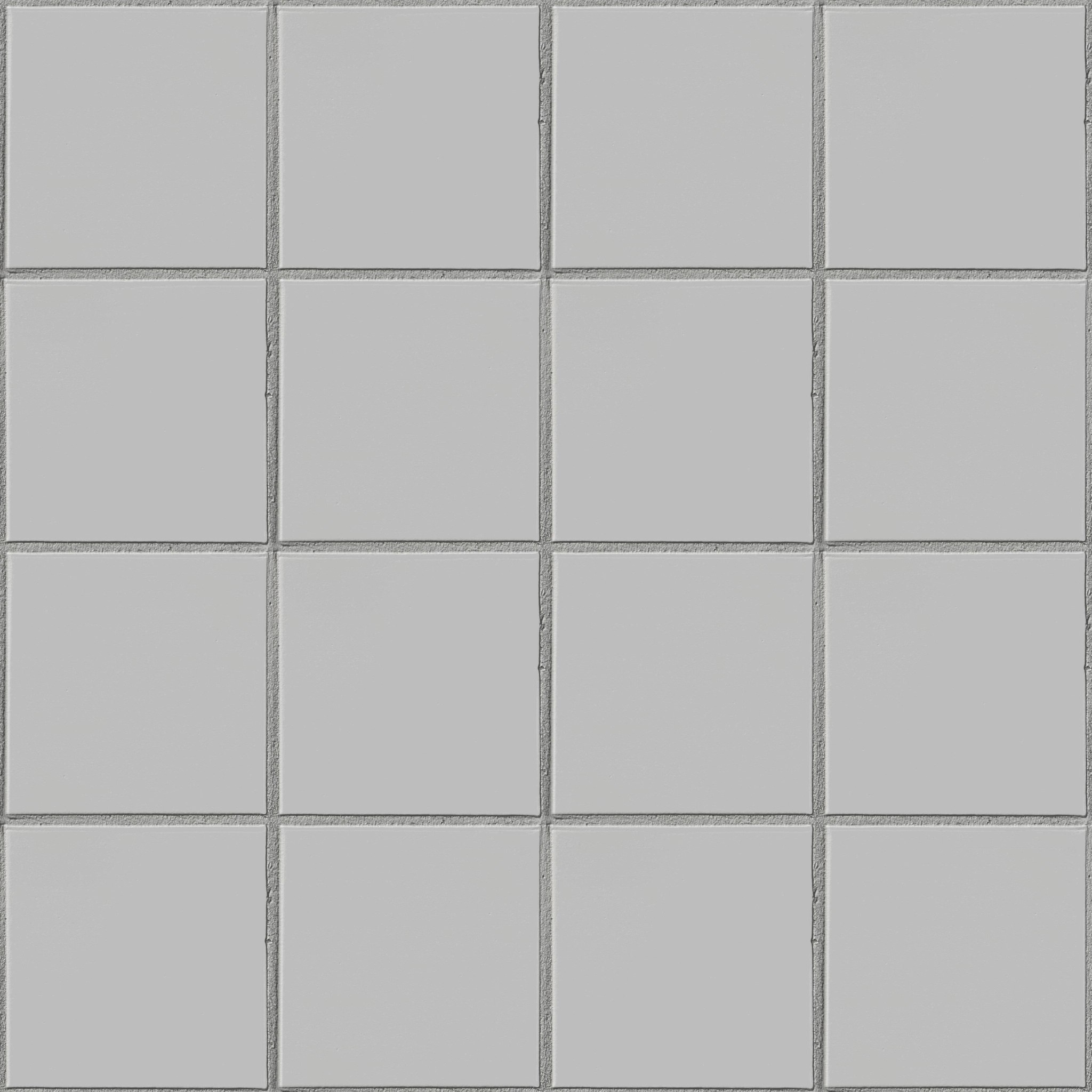 Square Tile Normal Bump white square tiles with grey grout texture — free seamless PBR download ...