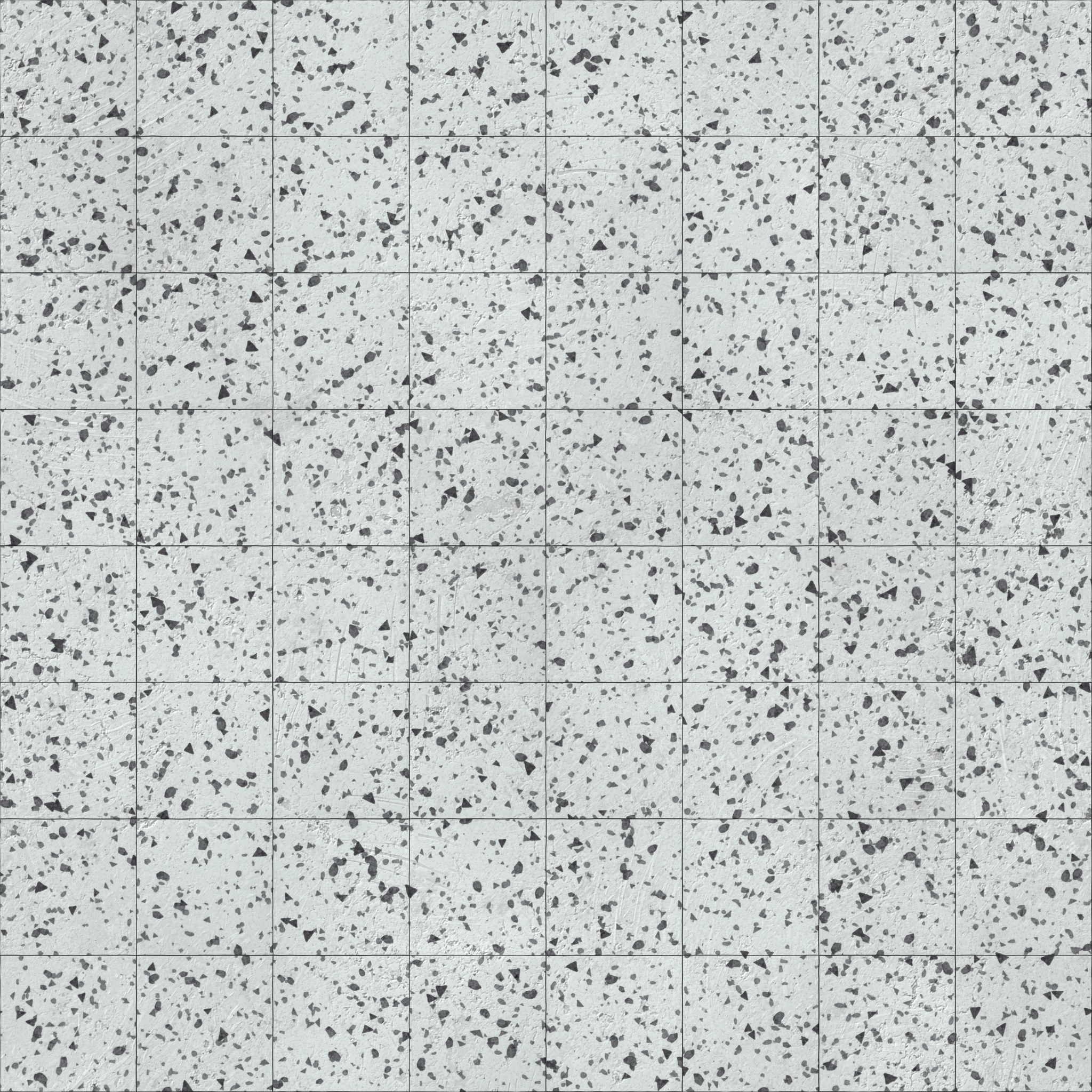 Square Tile Normal Bump White terrazzo floor tiles texture — free seamless PBR download | Meshy