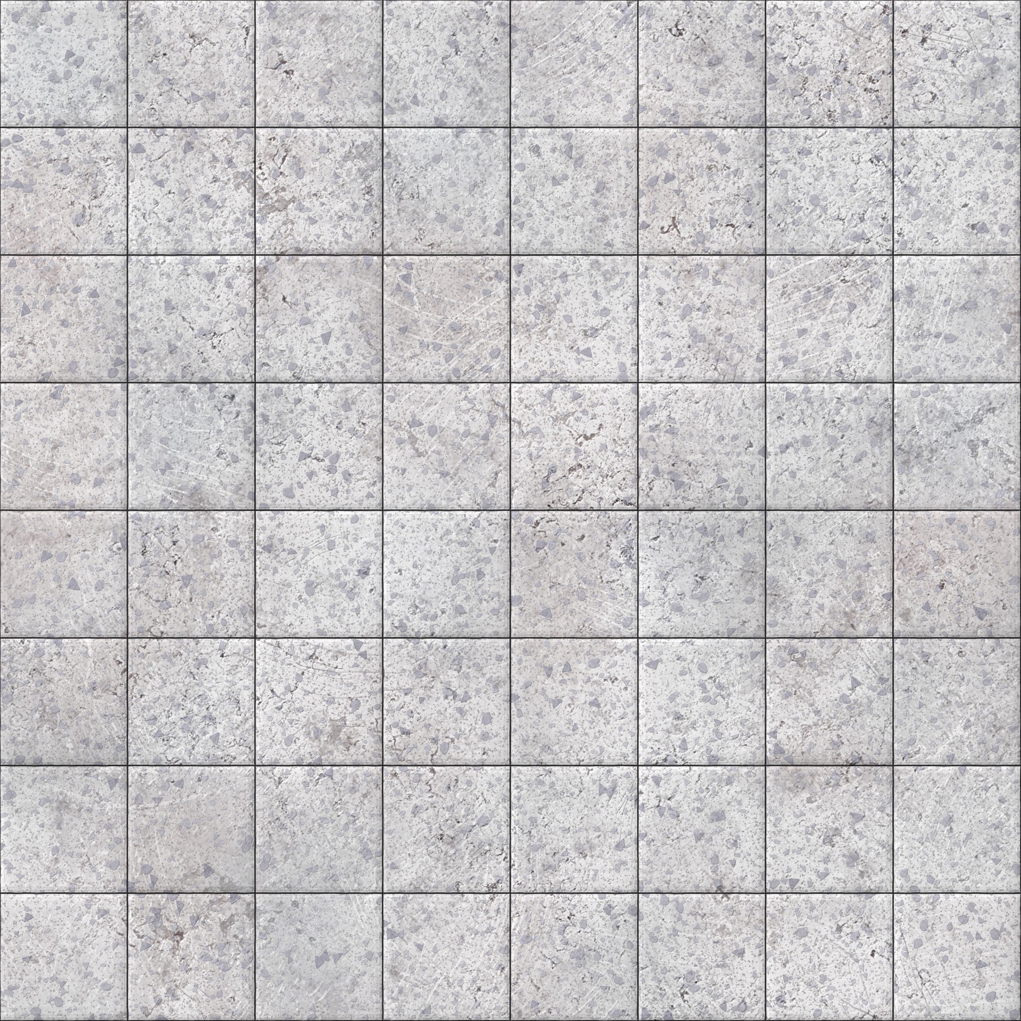 Square Tile Normal Bump White terrazzo tiles texture — free seamless PBR download | Meshy
