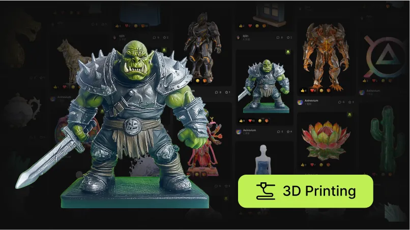 3Dクリエーションの世界にアクセスする