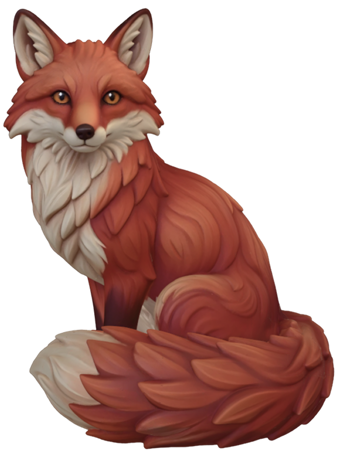 3D fox model generated from a text prompt in Meshy