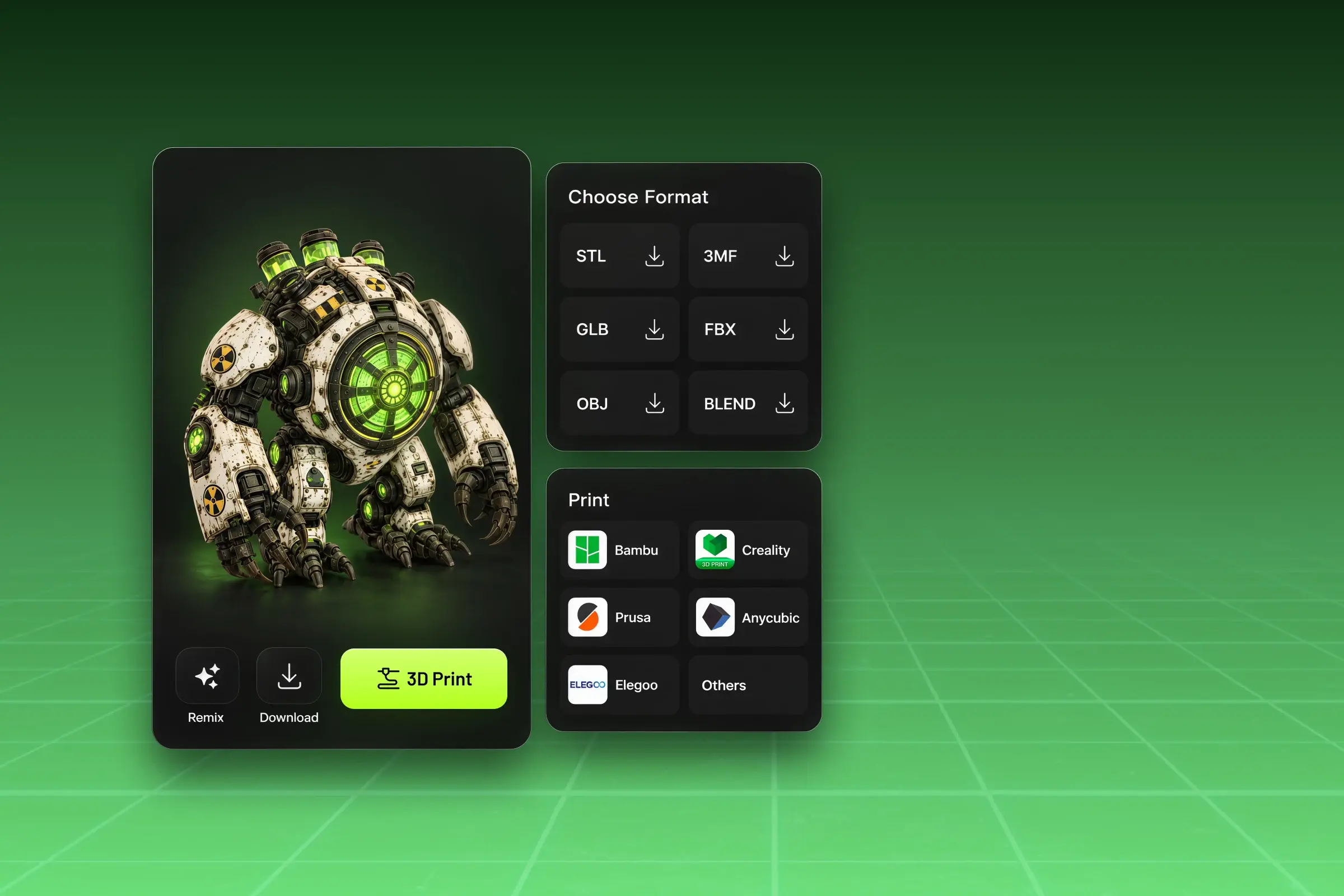Print, export, or keep creating