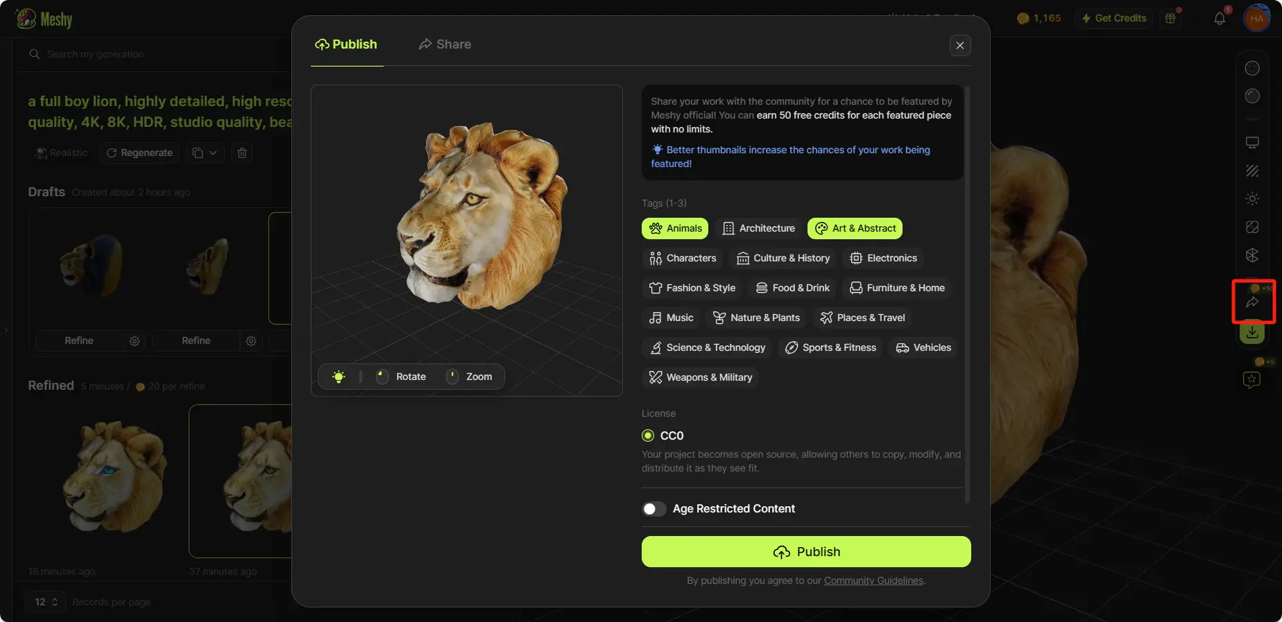 Publikasikan ke komunitas