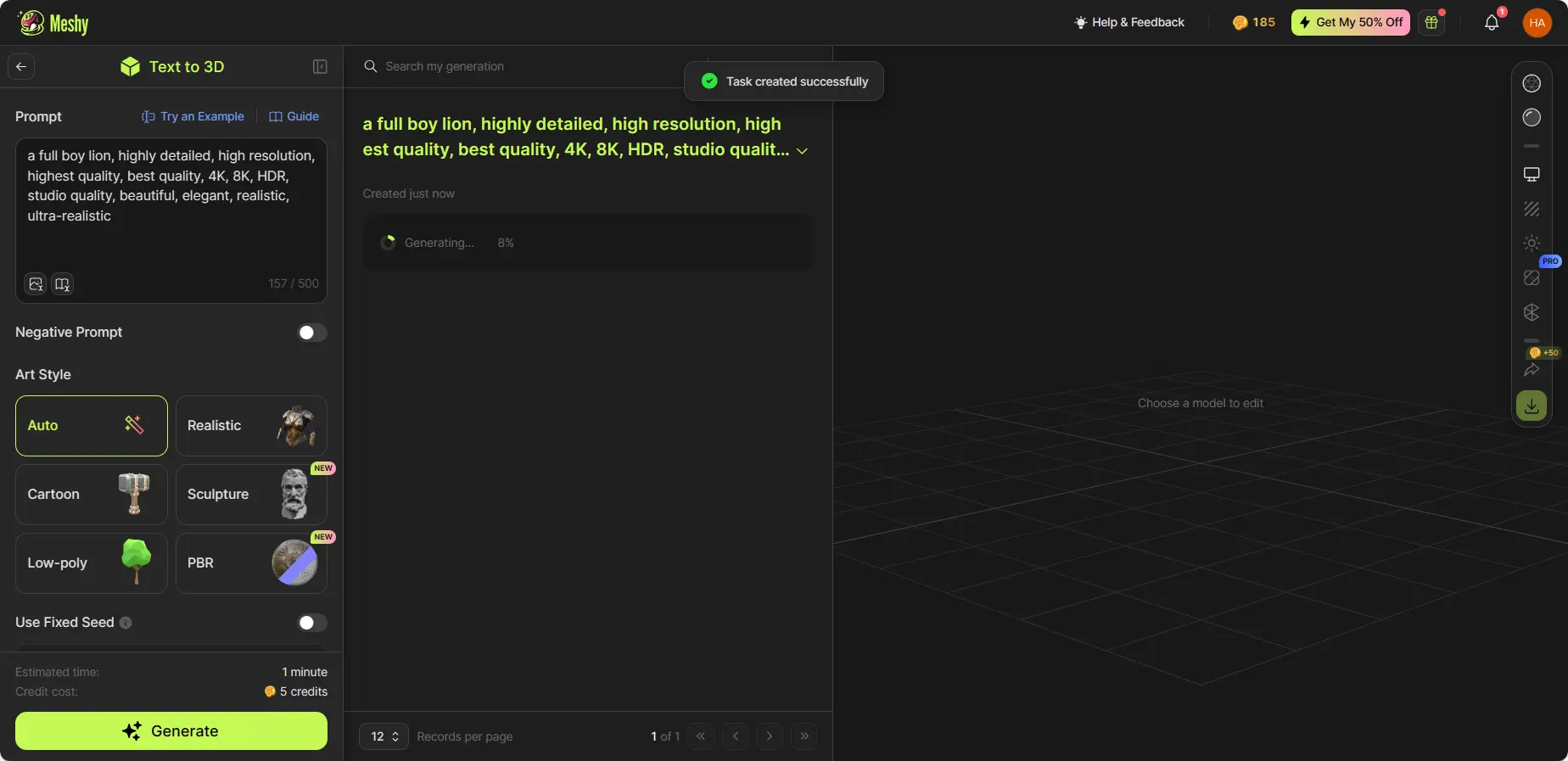 Prompt Formula: Main subject + Style details + Other details