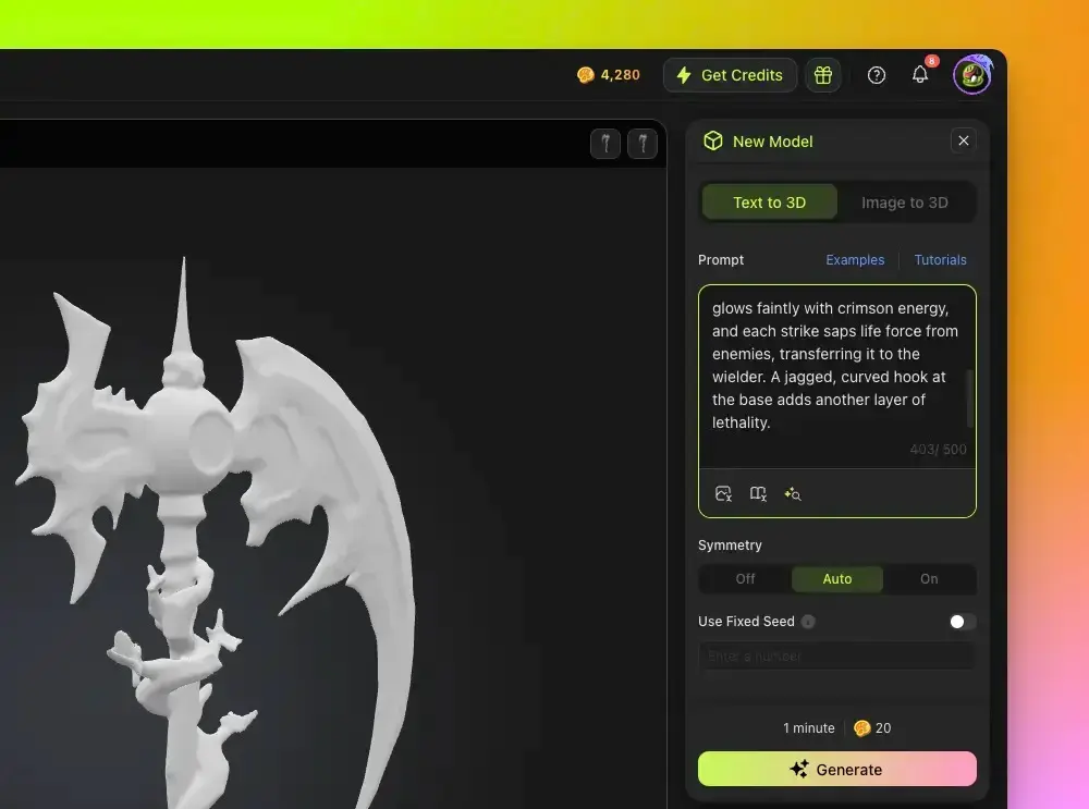 Exemple de texte en STL