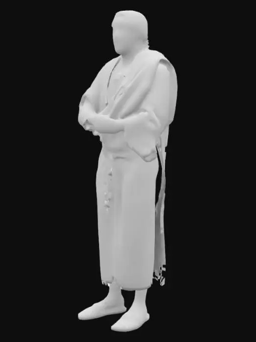 3D model for hombre hebreo con la vestimenta con la que aparecen en la serie de television the choosen
 
