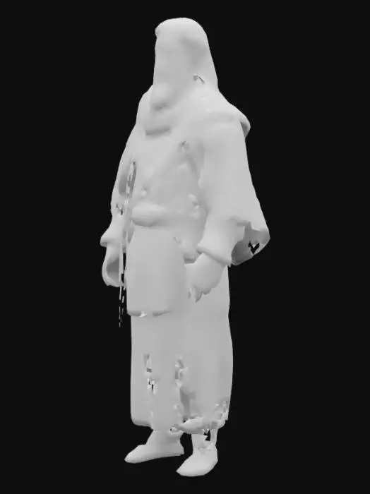 3D model for hombre hebreo con la vestimenta con la que aparecen en la serie de television the choosen
 