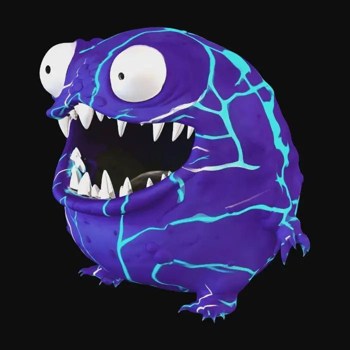 3D model for Blue Lightning Blob