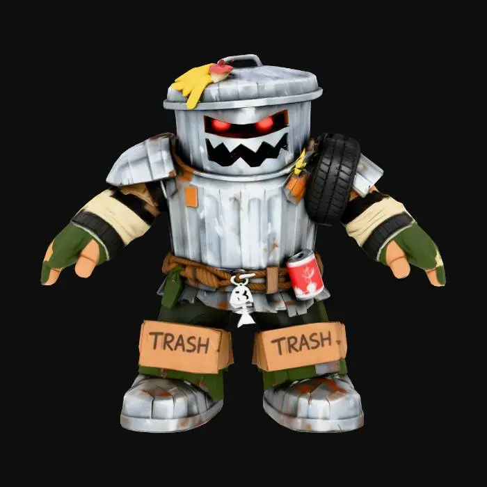3D model for Trashbot Warrior
