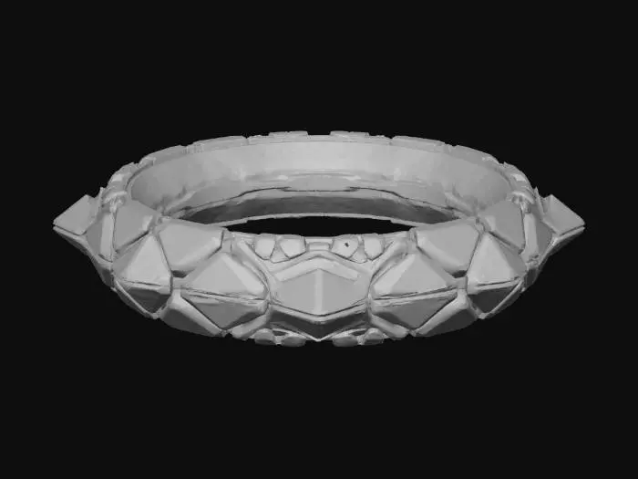 3D model for Amethyst Edge Bracelet