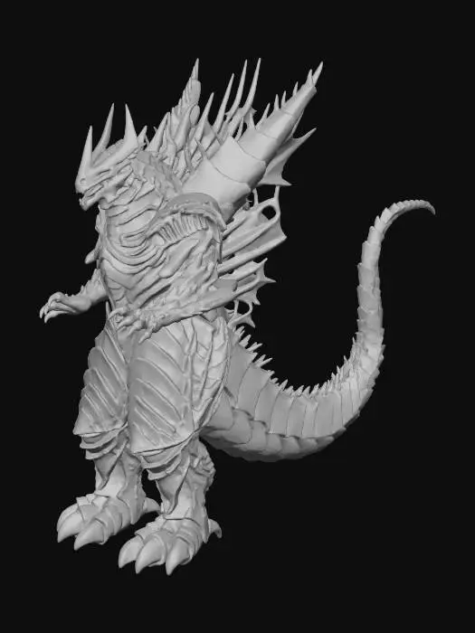 3D model for Crimson Armored Dragon