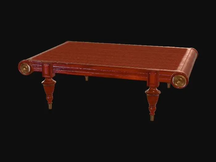 3D model for Antique cane-top coffee table
