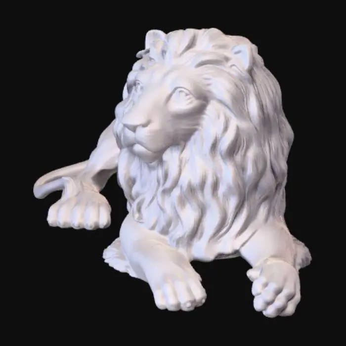 3D model for White Lion in Stillness