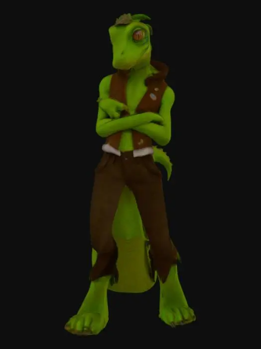 3D model for Lizard Rebel