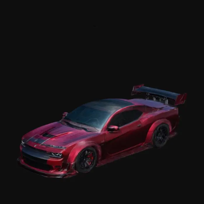 3D model for 2021 Dodge GTT V12 high-performance supercar designed by San Daemon Customs