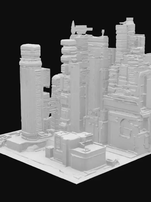 3D model for Futuristic Cityscape