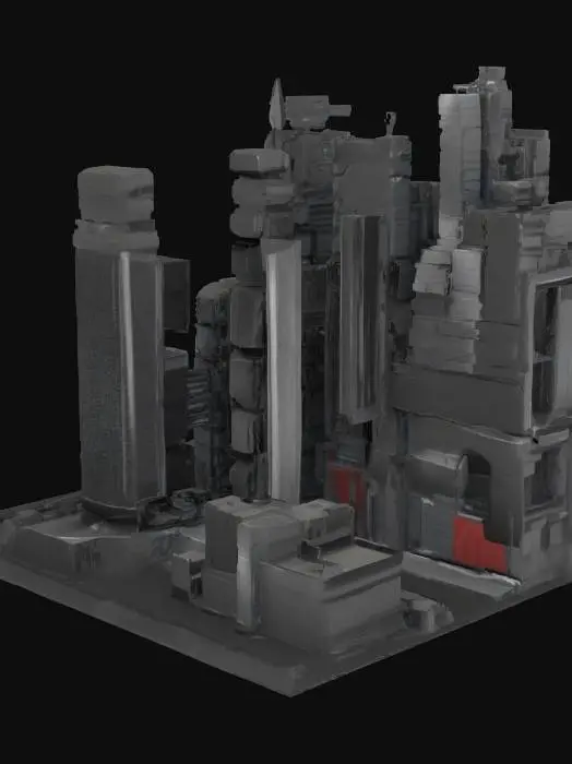 3D model for Futuristic Cityscape
