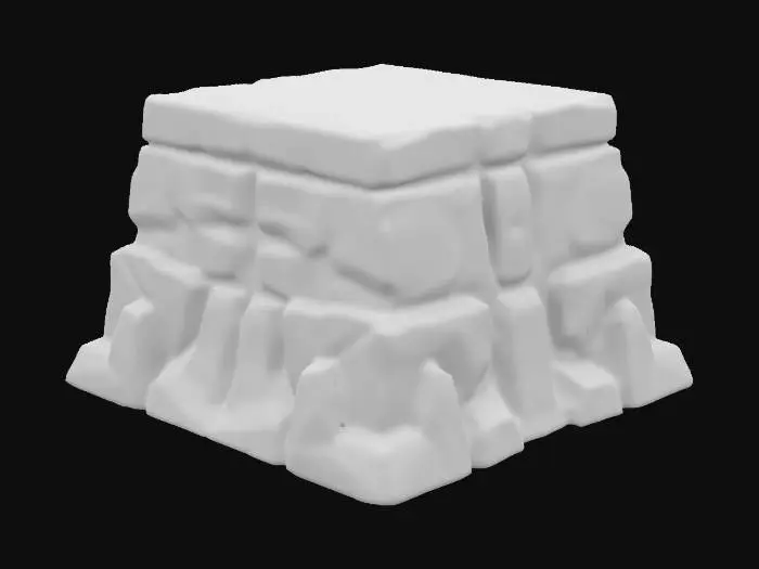 3D model for A simple, Stylized, 3D model of a chibi-style cliff convex corner segment.
Details:
 Connected outward to form a convex edge.
 Jagged, angular rock formations with warm orange and brown tones.
 Subtle cracks and weathered textures for realism.
 Slight variation in rock sizes and edges.
The overall style is reminiscent of a fantasy or action-adventure game similar to The Legend of Zelda.
Stylized, Fantasy, Game Assets, Legend of Zelda, World of Warcraft, League of Legends, Pixar Style