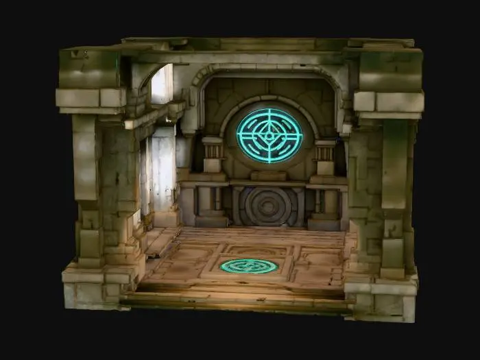 3D model for Resonance Vault dungeon interior ChatGPT