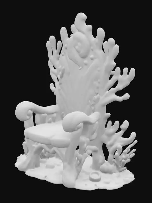 3D model for Coral Throne, #ocean#