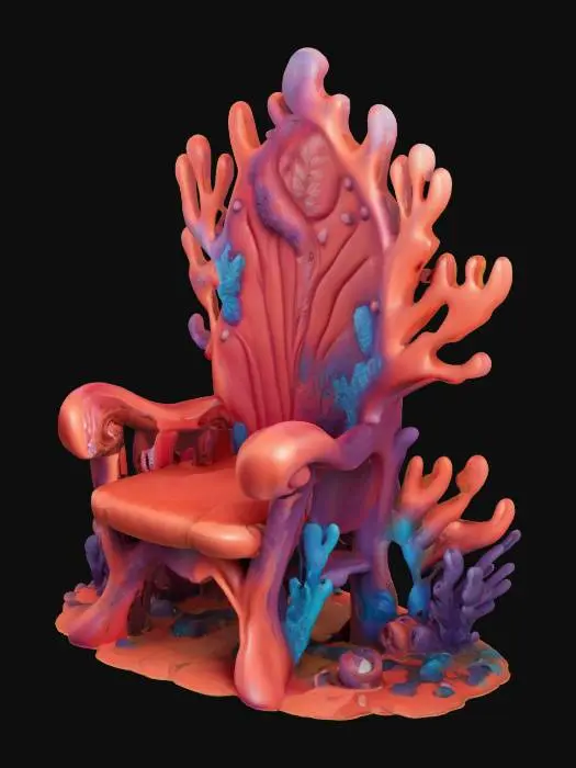 3D model for Coral Throne, #ocean#