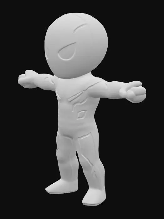 3D model for Neon Warrior