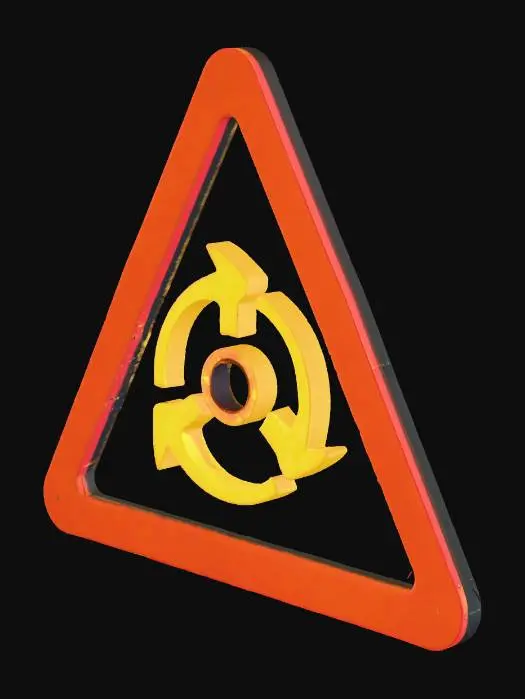 3D model for Neon Hazard Symbol