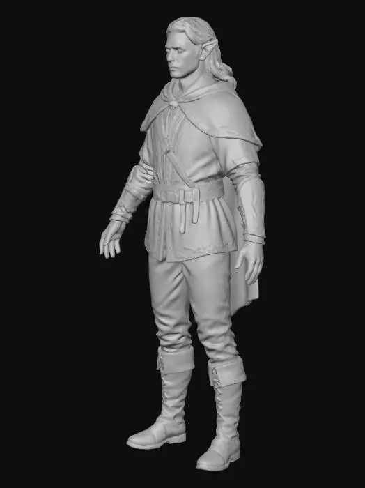 3D model for Gender-Neutral Elven Character by ChatGPT