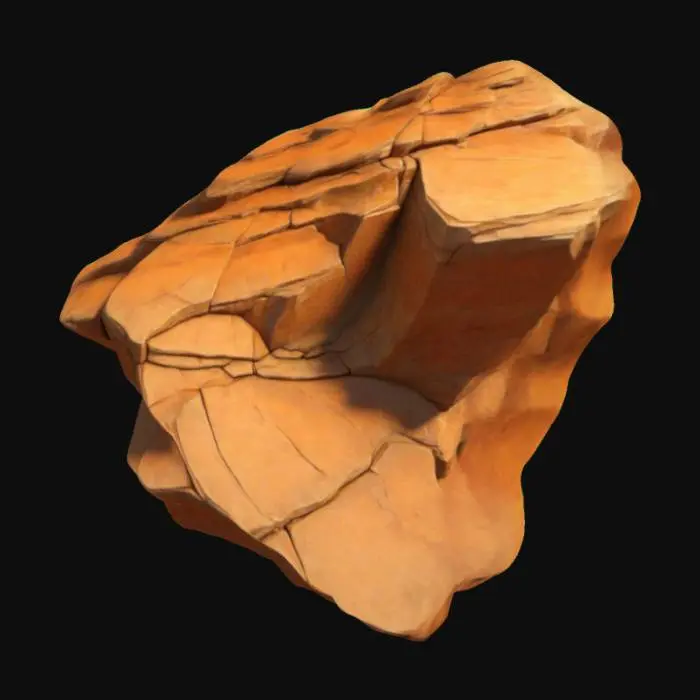 3D model for A simple, Stylized, 3D model of a chibi-style cliff convex corner segment.
Details:
 Connected outward to form a convex edge.
 Jagged, angular rock formations with warm orange and brown tones.
 Subtle cracks and weathered textures for realism.
 Slight variation in rock sizes and edges.
The overall style is reminiscent of a fantasy or action-adventure game similar to The Legend of Zelda.
Stylized, Fantasy, Game Assets, Legend of Zelda, World of Warcraft, League of Legends, Pixar Style