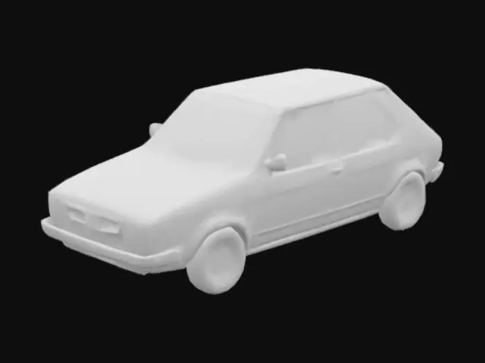 3D model for egy vw golf 1es csinálj
