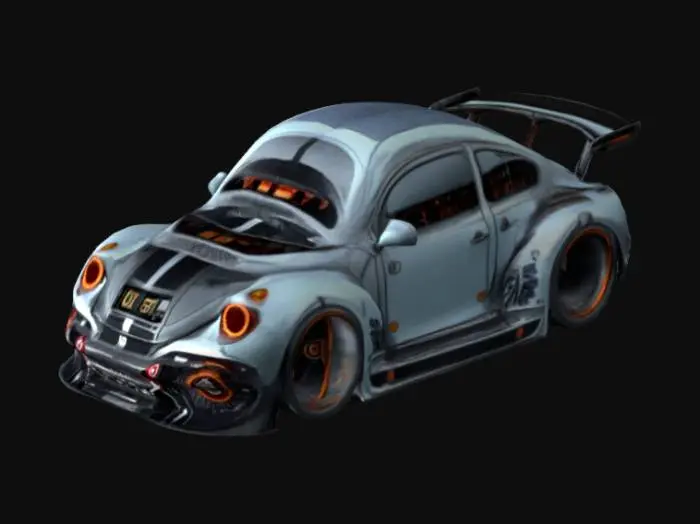 3D model for Retro Futurism Bug