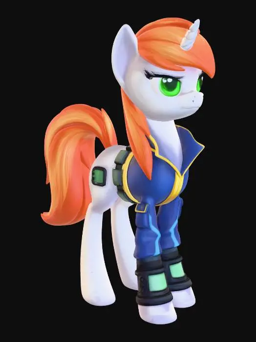 3D model for Littlepip Unicorn