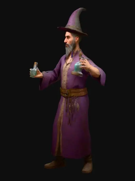 3D model for male potion seller character