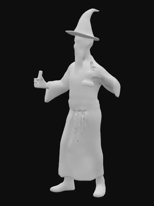 3D model for male potion seller character