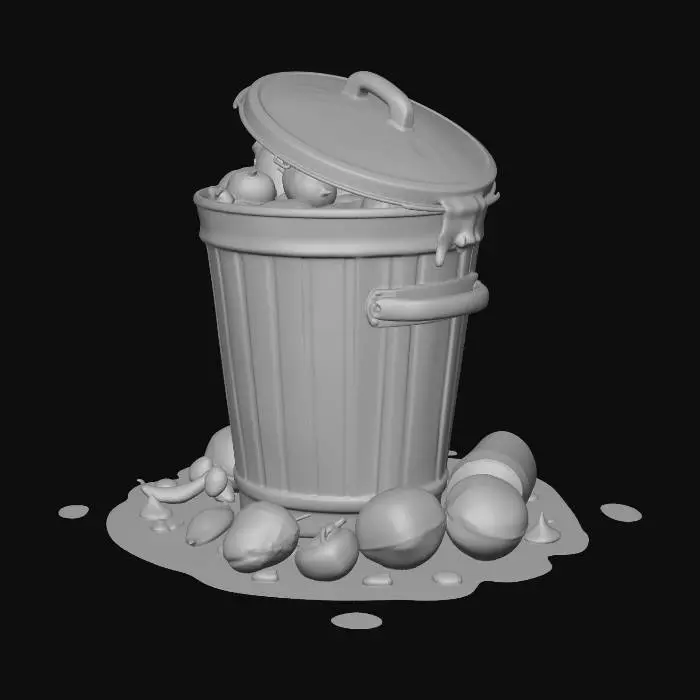 3D model for Trash Overflow