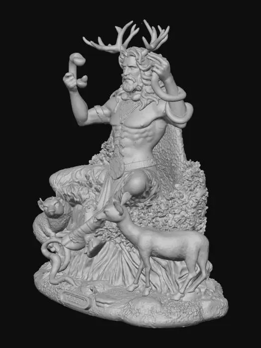 3D model for Cernunnos Statue