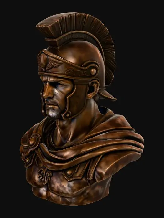 3D model for Roman Warrior Bust