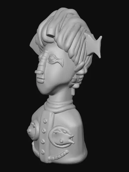 3D model for Vibrant Glass Sculpture